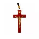 Cordão com Cruz de Madeira Grande, 35 cm