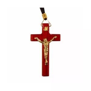 15185692887-co-01.jpg Cordão com Cruz de Madeira Grande, 35 cm