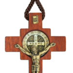 Cordão de São Bento com Cruz de Madeira, 35 cm