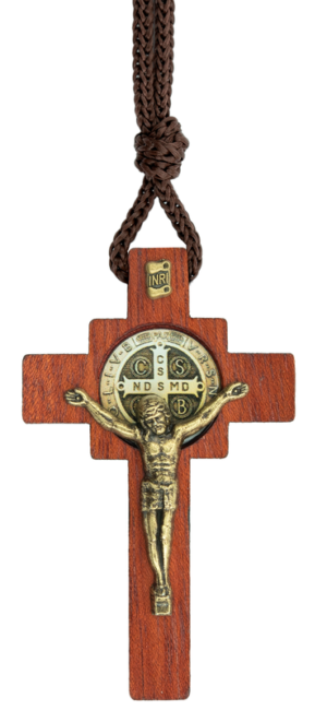 15185698219-co-38.png Cordão de São Bento com Cruz de Madeira, 35 cm