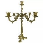 Castiçal Candelabro Porta-Vela para 5 Velas — 48 cm
