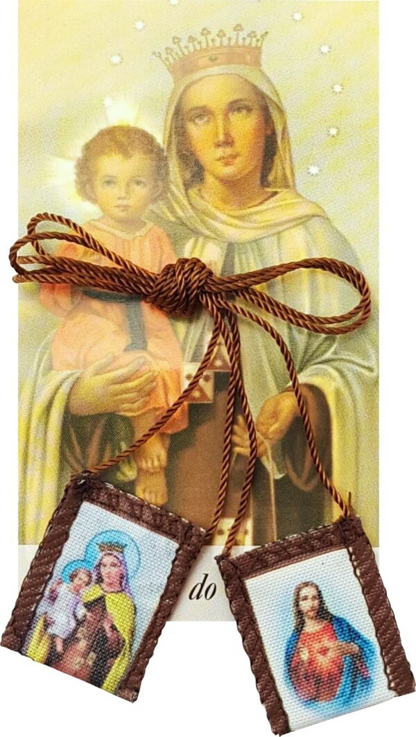 Escapulário De Tecido Original Médio 2 X 2,5 Cm