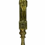 Crucifixo Cruz Metal De Altar Com Base 50cm