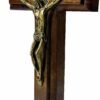 Crucifixo Madeira 12 Cm Mesa E Parede