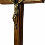 Crucifixo Madeira 35 Cm Mesa E Parede