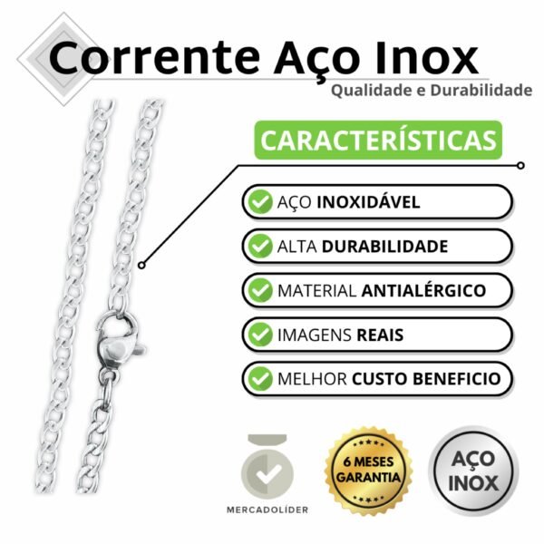 Corrente Aço Inox Fina