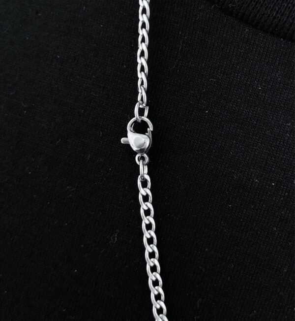 Corrente Com Crucifixo Aço Inox Vazado