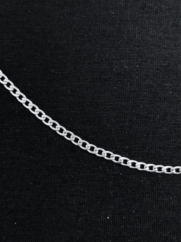 Corrente Com Crucifixo Aço Inox Vazado