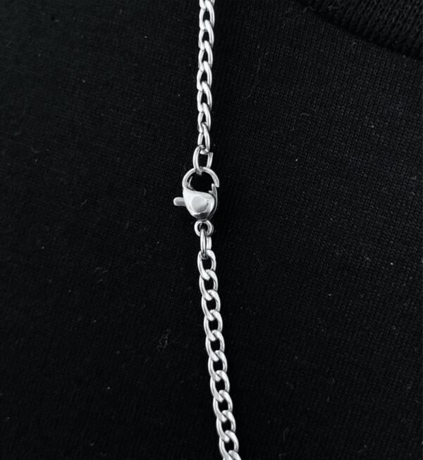 Corrente C Crucifixo Aço Inox Tridimensional