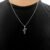 Corrente C Crucifixo Aço Inox Tridimensional