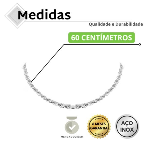 Corrente Aço Inox Media