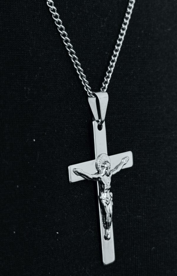 Corrente Com Crucifixo Aço Inox 4,0 X 2,5