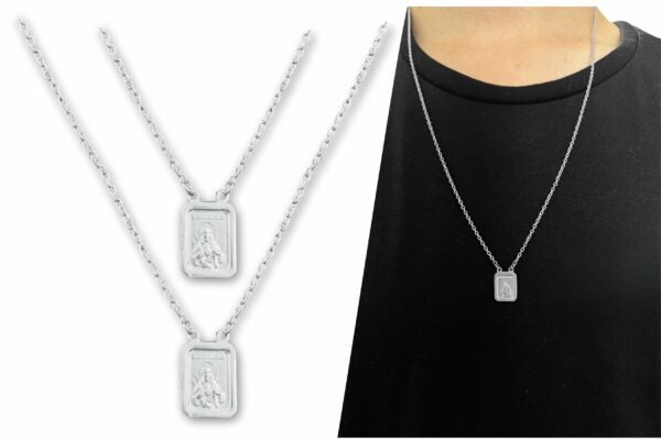 Escapulário Aço Inox C/ Caixa