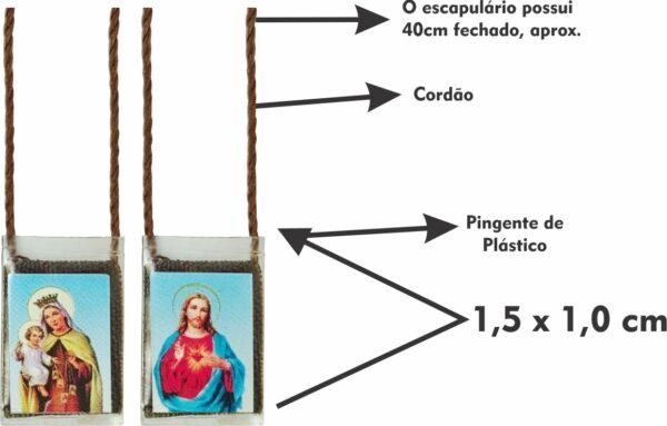 Escapulário Comum Nossa Senhora Do Carmo