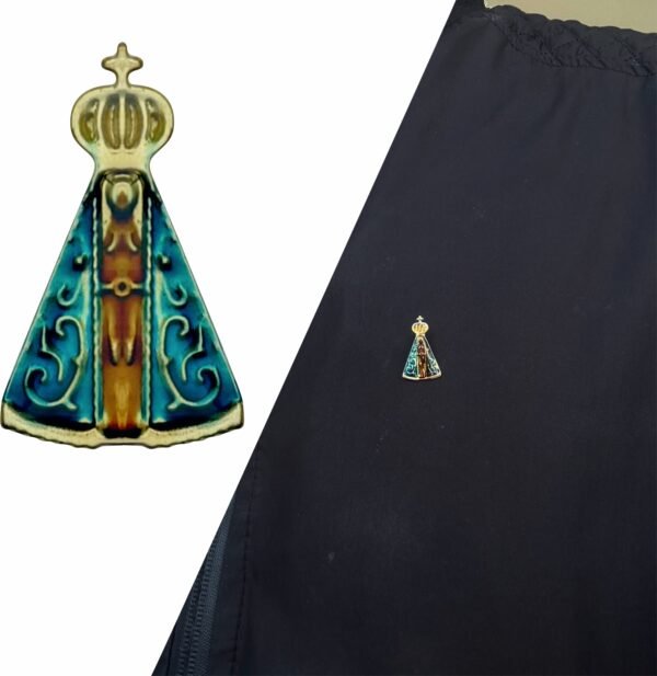 Kit 24 Botton Aparecida Pingente