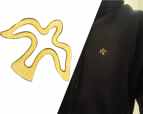 Kit 06 Botton Pombinha Dourada Vazada