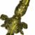 Castiçal Candelabro Ouro Velho 21,5X3Cm P/ Vela Até 2,5 Cm
