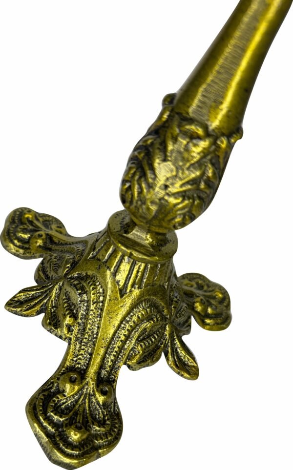 Castiçal Candelabro Ouro Velho 21,5X3Cm P/ Vela Até 2,5 Cm