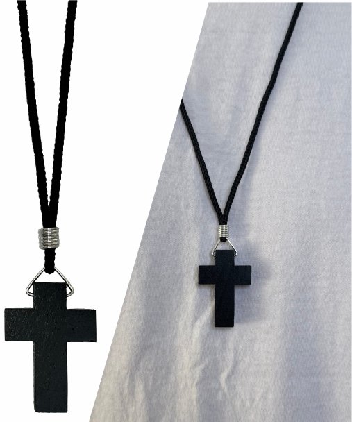 Kit 12 Cordão Cruz Palito Sem Cristo