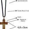 Kit 12 Cordão Com Cruz Rogai Por Nós