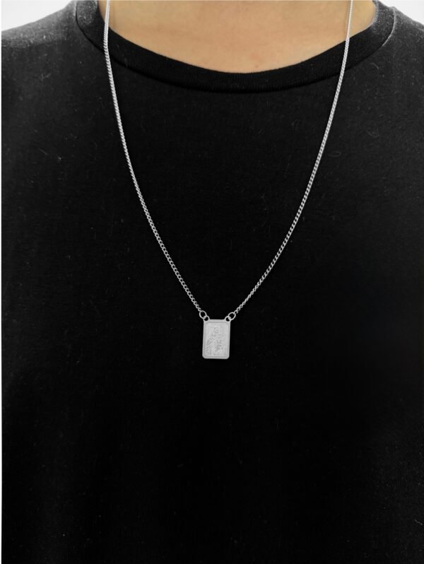 Escapulário Aço Inox C/ Caixa (2)