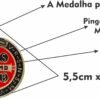 Medalha São Bento Resinada 45 Mm