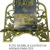 Porta Bíblia Metal Grande Ouro Velho