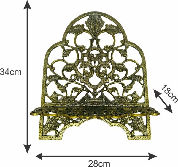 Porta Bíblia Metal Grande Ouro Velho