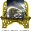 Porta Bíblia Dourado Plástico