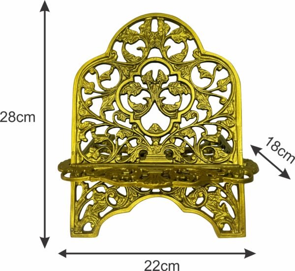 Porta Bíblia Dourado Plástico