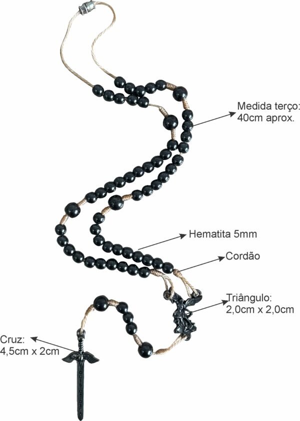 15396078028-foto-07.jpg Terço Pescoço Hematita São Miguel