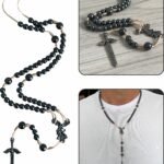 Terço Pescoço Hematita São Miguel