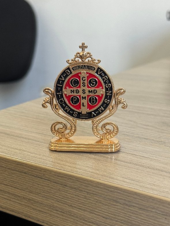 Medalhão De Mesa Com Adesivo - São Bento