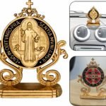 Medalhão De Mesa Com Adesivo - São Bento