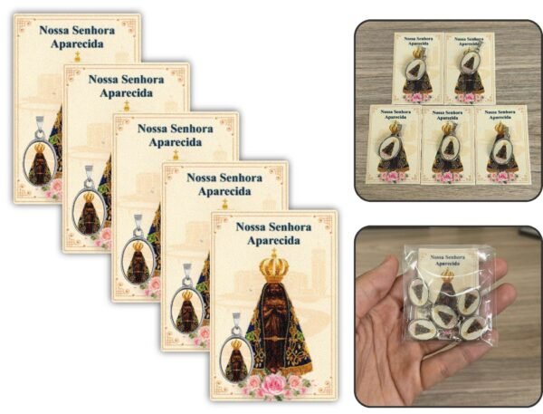 Kit 05 Medalhas Dupla Face 2,3X1,5Cm