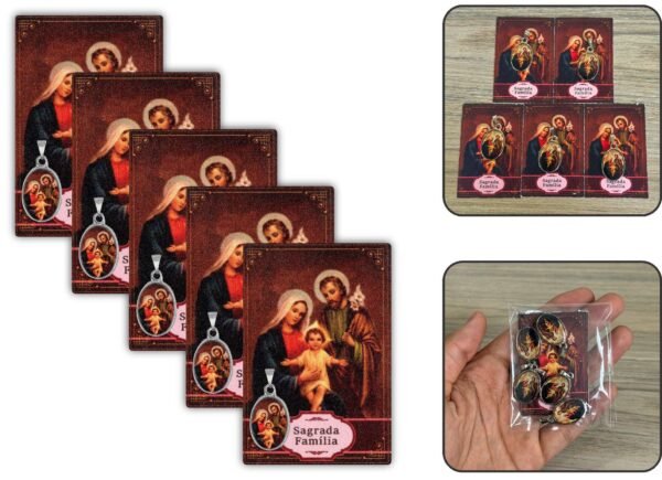 Kit 05 Medalhas Dupla Face 2,3X1,5Cm