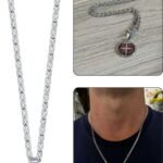 Corrente Aço Inox Com Medalha São Bento