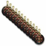 Kit 10Un Medalha São Bento Resinada 18 Mm