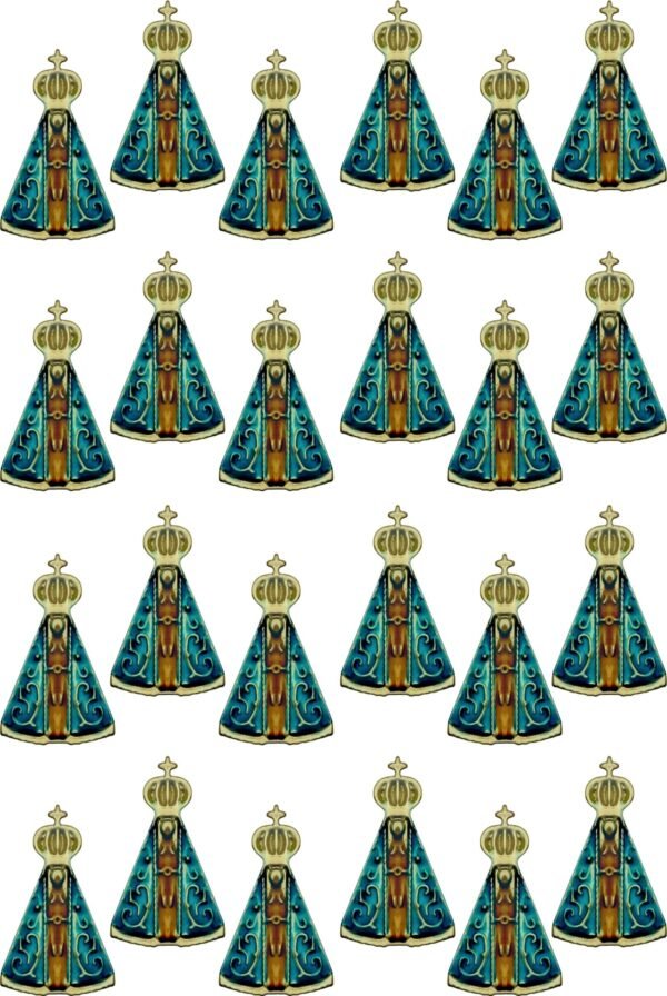 Kit 24 Botton Aparecida Pingente