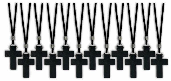 Kit 12 Cordão Cruz Palito Sem Cristo