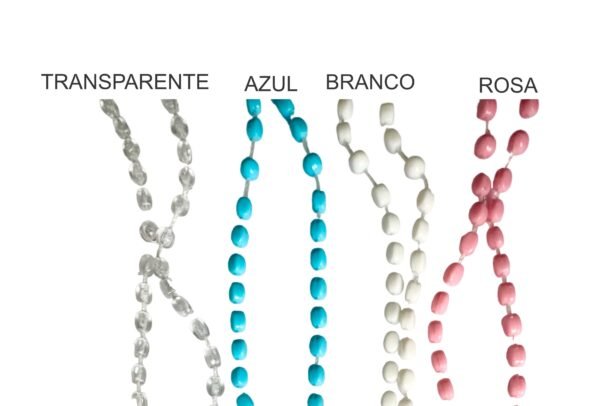 Kit 24 Terço Plastico Pequeno Várias Cores