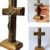 Crucifixo Madeira 12 Cm Mesa E Parede