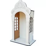 CAPELA VITRAL 23 CM PARA IMAGEM 15 CM