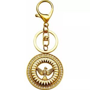 CHAVEIRO ESPIRITO SANTO VAZADO COM STRASS