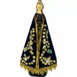 IMAGEM APARECIDA MANTO COM CAIXA 22 CM