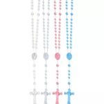 KIT 24 TERÇO PLASTICO PEQUENO VÁRIAS CORES