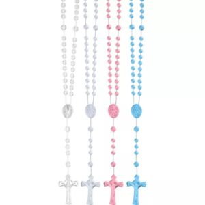 KIT 24 TERÇO PLASTICO PEQUENO VÁRIAS CORES