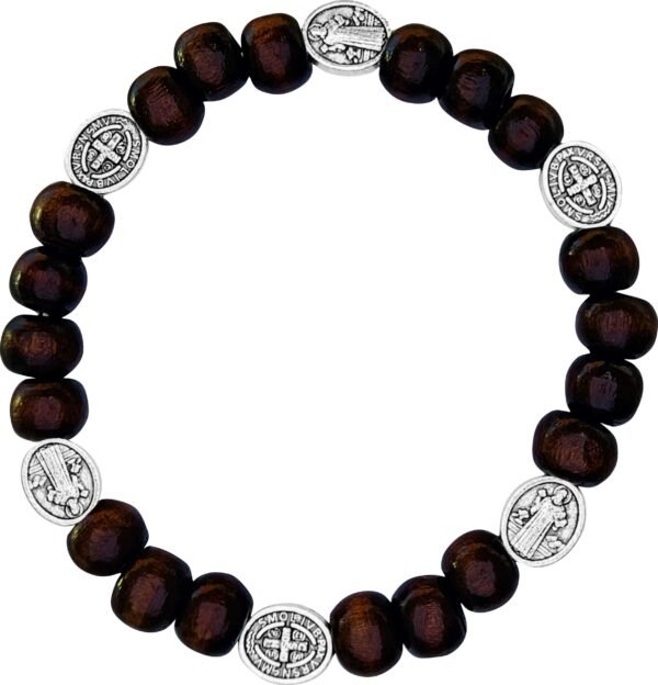 PUSEIRA SÃO BENTO MADEIRA COM 06 MEDALHAS