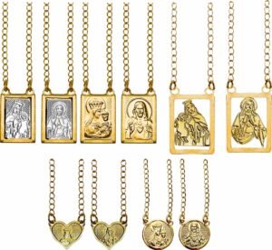 15185649479-fo-120.jpg ESCAPULÁRIO FOLHEADO A OURO - VÁRIOS MODELOS
