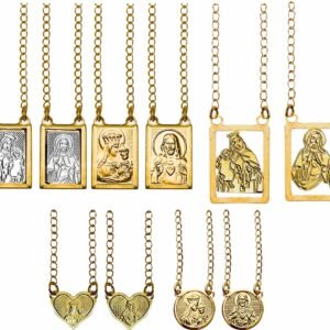 ESCAPULÁRIO FOLHEADO A OURO - VÁRIOS MODELOS